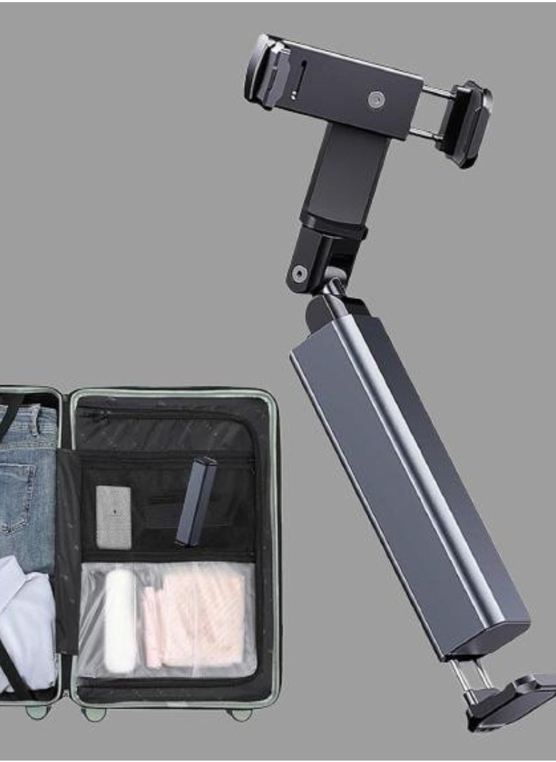 JAJEEK Airplane Phone Mount – 360° Rotation Foldable Pocket-Sized Travel Essential, Universal Holder for Airplane Seat Back, Tray Table, Car Back Seat & Trunk – Compatible with iPhone, Samsung & More - Image 1