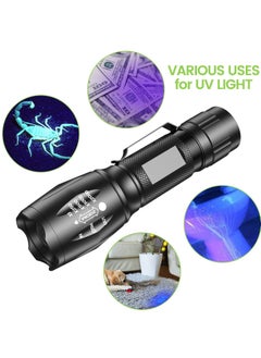 KASTWAVE UV Flashlight, Small LED Dual Color Light Torch with UV Black Light and White Light, 2 in 1 Waterproof Flashlight for UV Detection Cosmetics Fluorescent Agent Pet Urine Detector  - Image 4