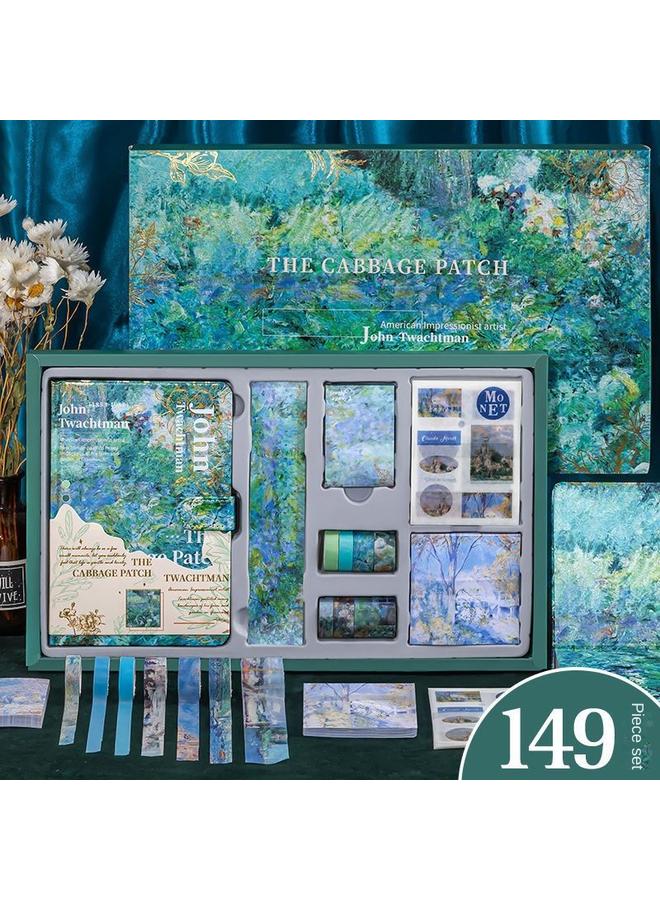 Bluejw Oil Painting Hand Account Suit Gift Box High Color Value Wind Student Birthday Gift Full Set Hand Account Notebook - Image 3