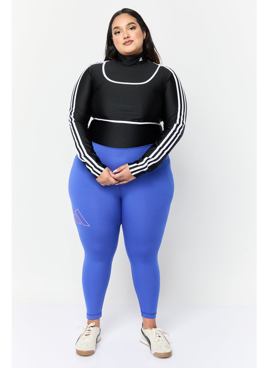 adidas Originals Women Plus Size 2 Pieces Brand Logo Swimwear Top And One Piece, Black  - Image 2