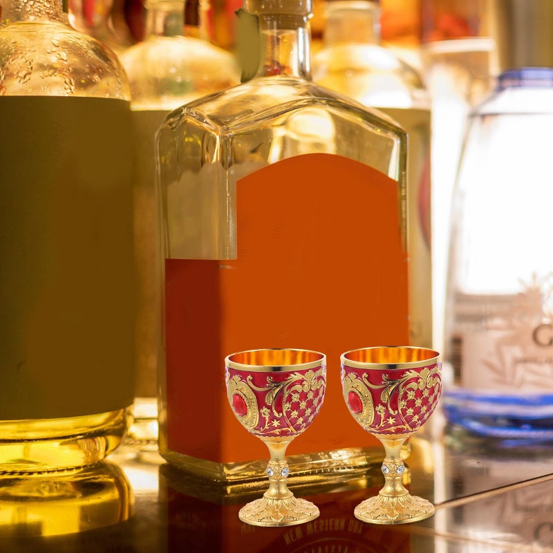Vintage Metal Shot Glass 30ml Reusable Anti Break Liquor Cup For Home And Camping - Image 5