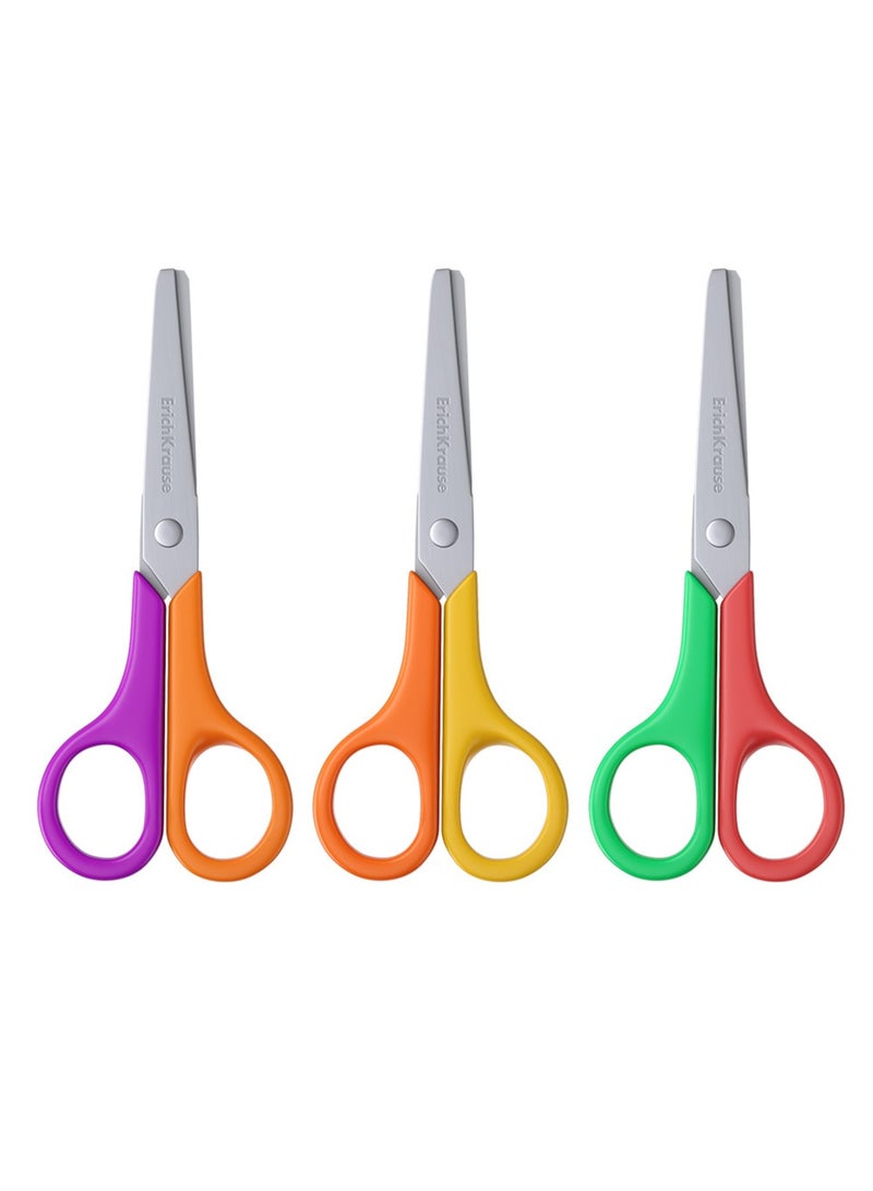 ErichKrause 1-Piece Funcut Kids Scissors 5 Inch Length With Assorted Handle Colours - Image 4