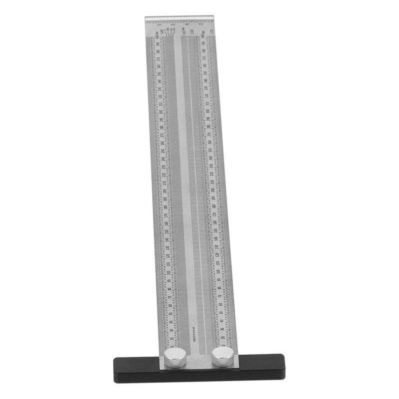 400 ملم مسطرة نقش من الفولاذ المقاوم للصدأ أداة قياس النجارة عالية الدقة خفيفة الوزن مريحة - Image 4