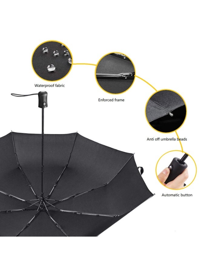 بريمو بلس مظلة للحماية من المطر والشمس باللون الأسود - Image 4