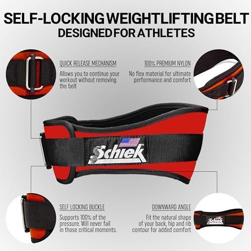 Schiek Sports Model 2004 Nylon 4 3/4" Weight Lifting Belt - Image 3