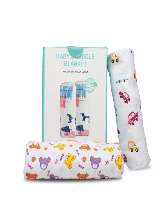 Motherly Muslin Baby Swaddle Wrap Burping Cloth for Newborn Baby, Malmal Baby Swaddle Wrap, Dreamy Wrap Cozy Swaddle, Breathable Soft Receiving Blanket for Newborn Boys & Girls Infant Gift (Pack of 2) - Image 1