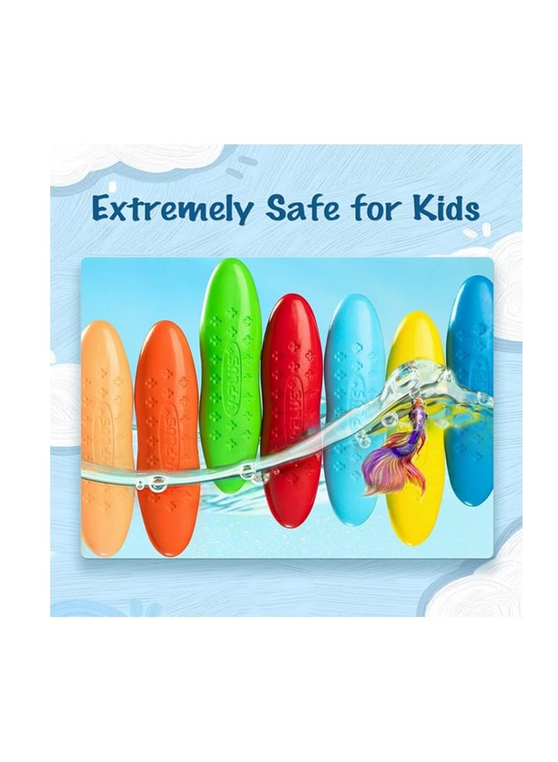 YPlus Crayons, Triangle Peanut Crayons for Kids, Non-Toxic Washable Crayons for Toddlers, Paint Crayons, Coloring Art Supplies, Handwriting Posture Correction Coloring Art for Toddlers (12 Colors) - Image 1