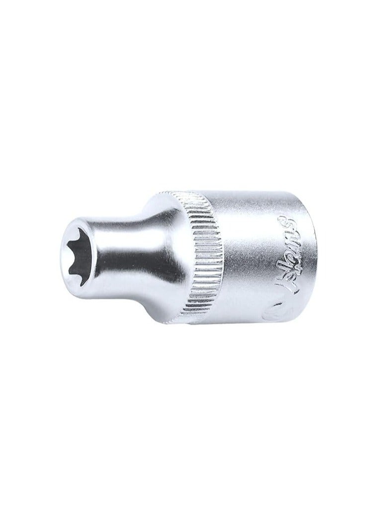 Hans 1/2" Chrome Star (Torx) Socket E18 – HANS 4410E18 | Precision & Professional Strength