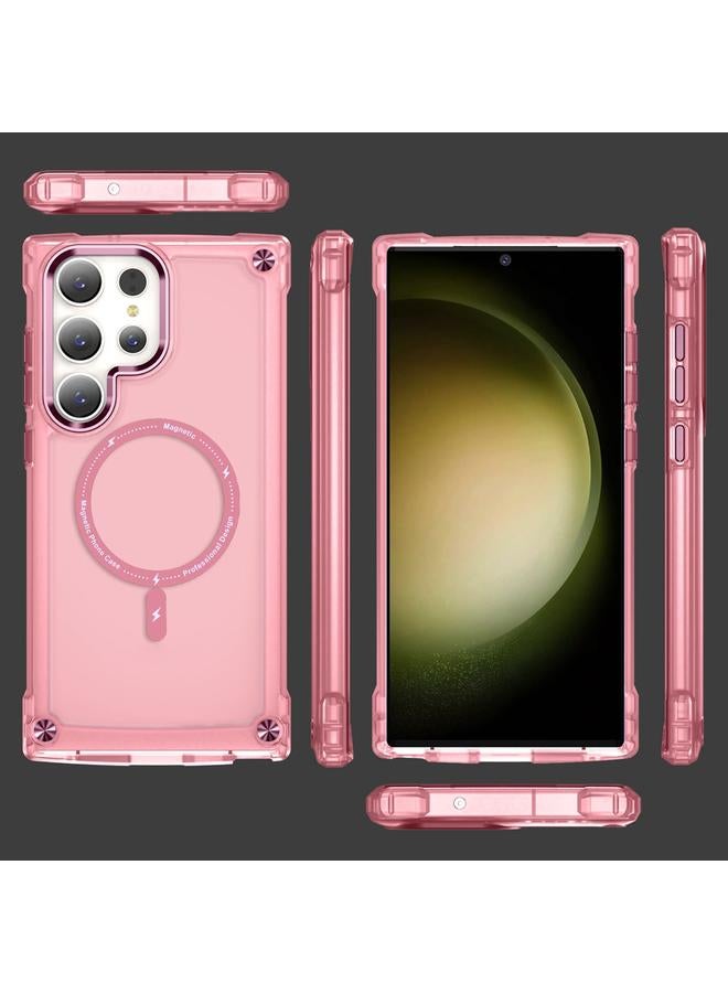 S-TOP Case For Samsung Galaxy S22 Ultra 5G Skin Feel TPU + PC MagSafe Magnetic Phone Case - Image 2