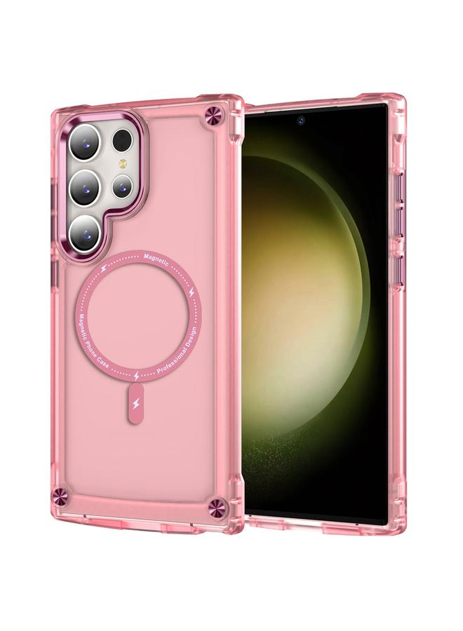S-TOP Case For Samsung Galaxy S22 Ultra 5G Skin Feel TPU + PC MagSafe Magnetic Phone Case - Image 1