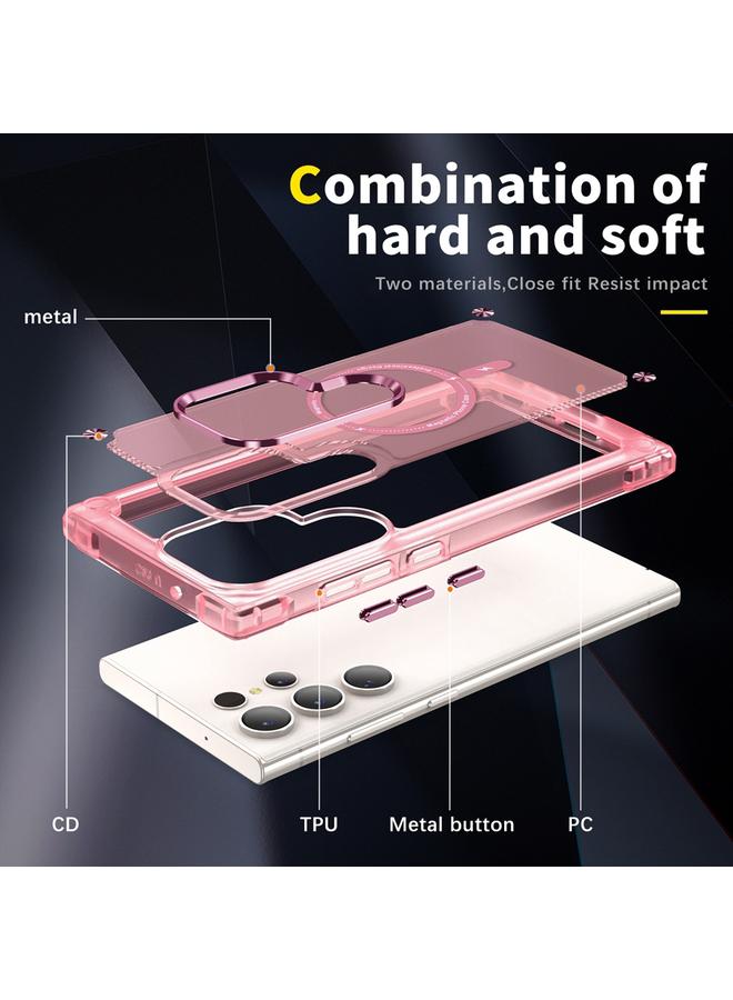 S-TOP Case For Samsung Galaxy S22 Ultra 5G Skin Feel TPU + PC MagSafe Magnetic Phone Case - Image 3