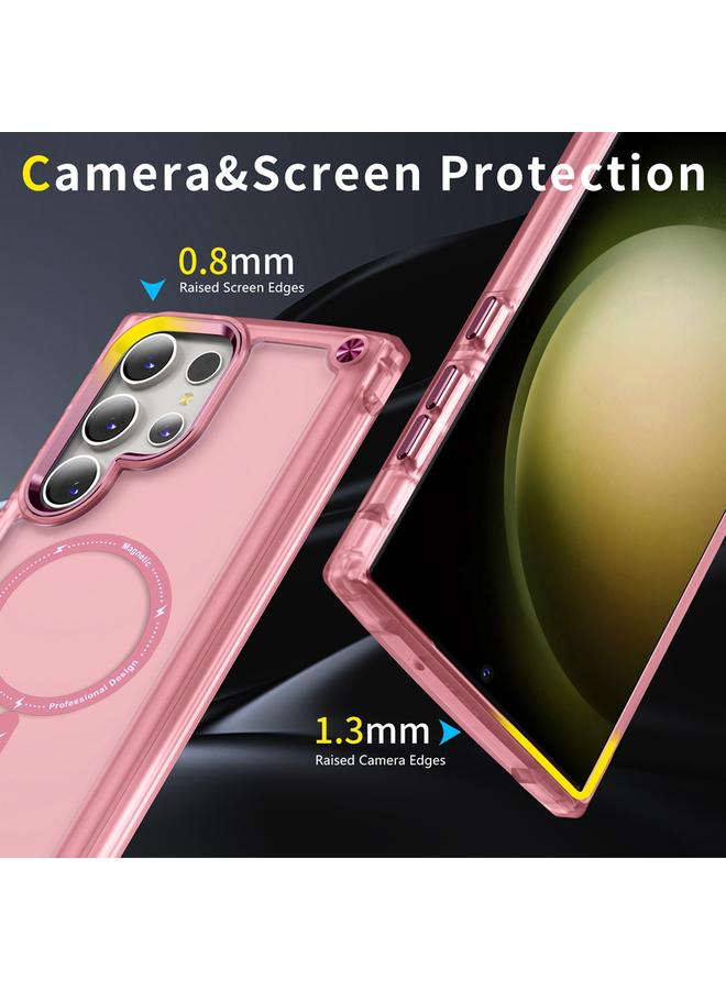 S-TOP Case For Samsung Galaxy S22 Ultra 5G Skin Feel TPU + PC MagSafe Magnetic Phone Case - Image 4