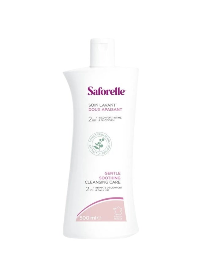 Saforelle Gentle Cleansing Intimate Care Soothes Itchiness and Discomfort 500ml - Image 1