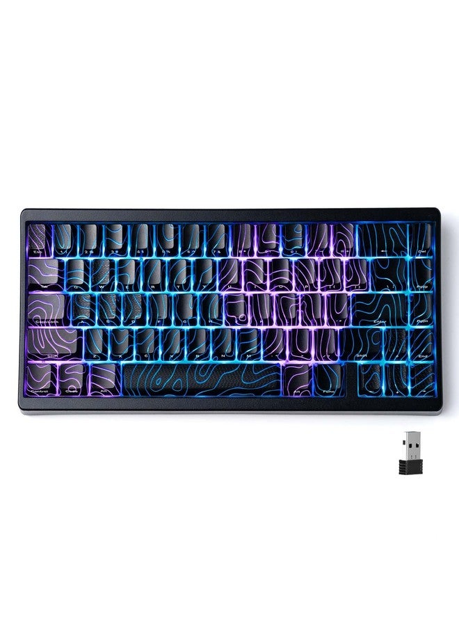HITIME x XVX M67 60% Wireless Keyboard, QMK/VIA Survey Keyboard, Three-Mode Creamy Mechanical Keyboard, Hot Swappable Mount, RGB IMD Technology for Win/Mac, Black - Image 1