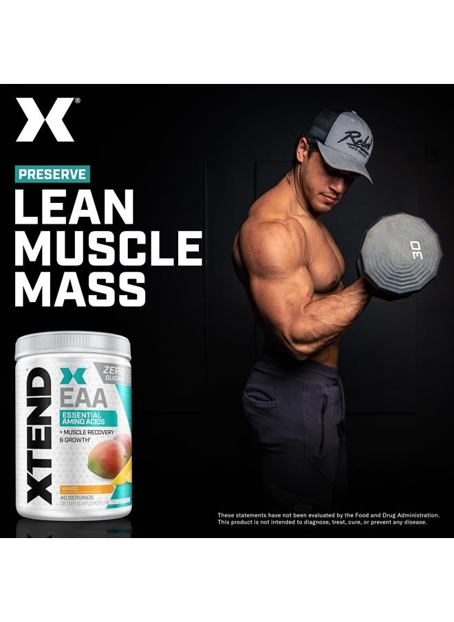 SCIVATION XTEND EAA + BCAA Powder | Muscle Recovery & Lean Muscle Growth | 9 Essential Amino Acids for Intra Workout or Post Workout Recovery | 10g EAAs Per 2 Servings | Mango 40 Servings  - Image 5