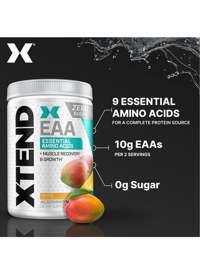 SCIVATION XTEND EAA + BCAA Powder | Muscle Recovery & Lean Muscle Growth | 9 Essential Amino Acids for Intra Workout or Post Workout Recovery | 10g EAAs Per 2 Servings | Mango 40 Servings  - Image 4