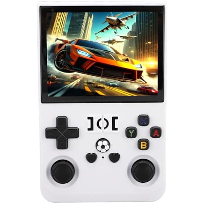 R36MAX HANDHELD GAME CONSOLE, 18000+ GAMES RETRO VIDEO CONSOLE, 4 INCH SCREEN PORTABLE HANDHELD GAME CONSOLES WITH SMALL MEMORY CARD (64GB) - Image 2