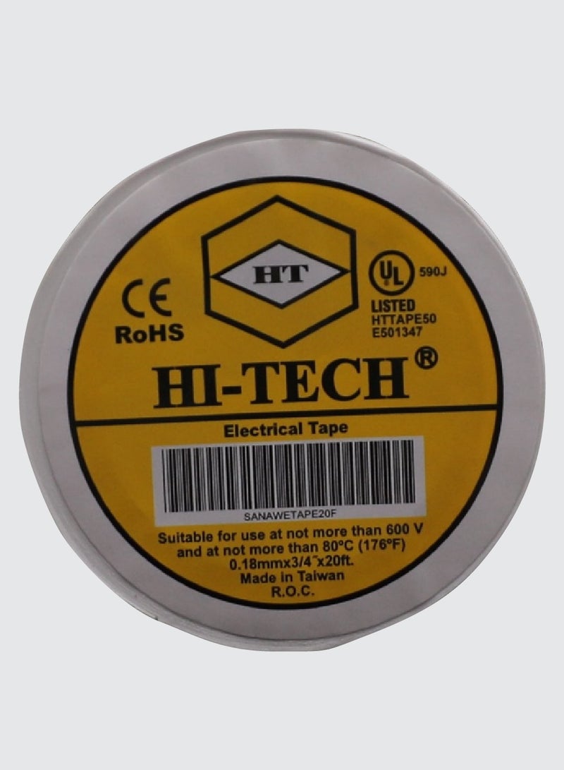 Hi-Tech Electrical Tape - White  - Image 1