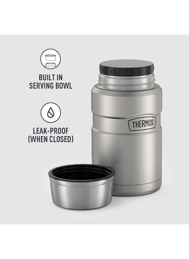 THERMOS STAINLESS STEEL VACUUM INSULATED STEEL JAR 710 ML, SK3020MS, INSULATED FOOD JAR, LUNCH BOX, STORAGE CONTAINER, THERMAL FLASK FOR TRAVEL - Image 4