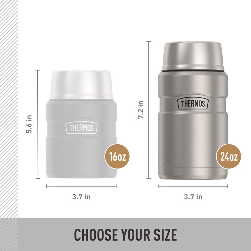 THERMOS STAINLESS STEEL VACUUM INSULATED STEEL JAR 710 ML, SK3020MS, INSULATED FOOD JAR, LUNCH BOX, STORAGE CONTAINER, THERMAL FLASK FOR TRAVEL - Image 5