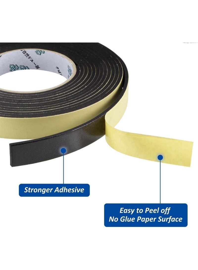 Car Speaker Sealing Tape, 2mm Thick Foam Gasket for Soundproofing and Waterproofing, 10mm Width, 1 Roll (33 Feet) - Image 3