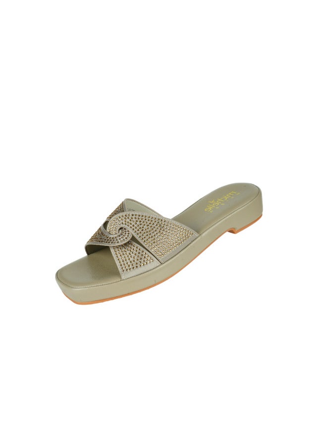 Michelle Morgan 092-2793 Michelle Morgan Ladies Fashion Heeled Sandals 314ZD61J Beige  - Image 3