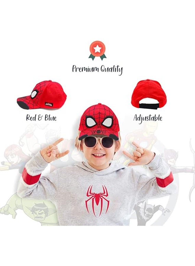 Sweet Life Marvel Spiderman Hat for Boys, Breathable Spiderman Baseball Cap for Toddlers, Boys Ages 3-9  - Image 5