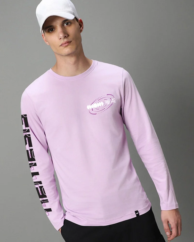 bewakoof Men's Purple Nemesis Graphic Printed T-shirt