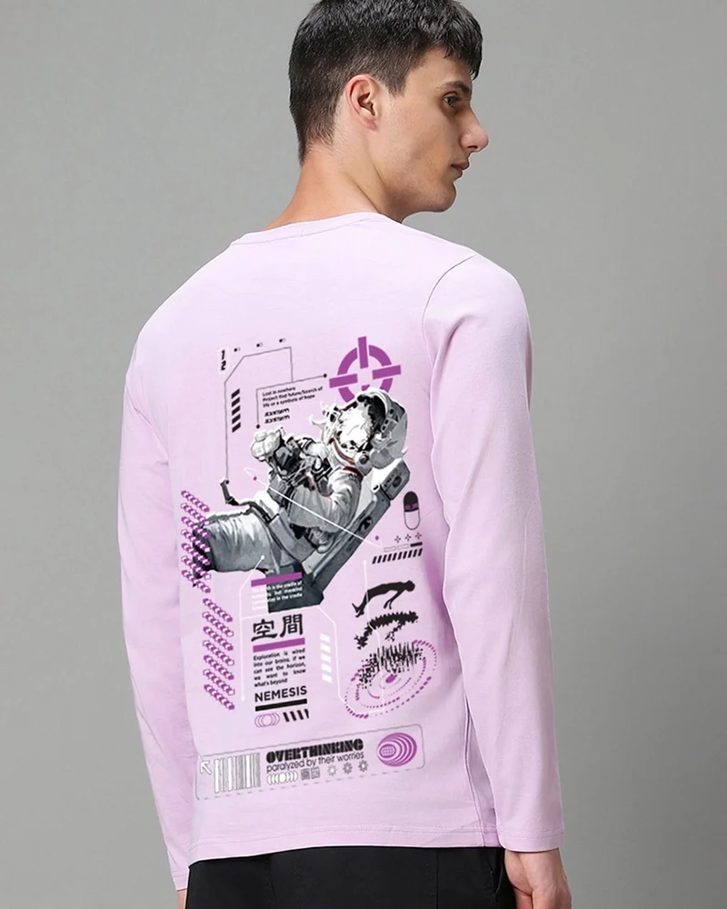 bewakoof Men's Purple Nemesis Graphic Printed T-shirt
