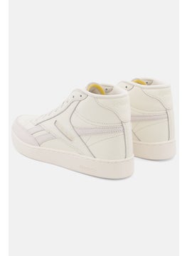 Reebok Men Club C Form Hi Lace Up Tennis Shoes, Off White  - Image 2