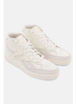 Reebok Men Club C Form Hi Lace Up Tennis Shoes, Off White  - Image 1