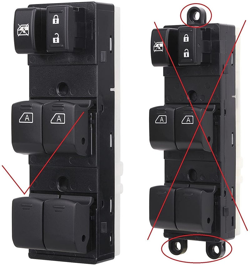 Obaee Driver Side Power Master Window Control Switch Button Compatible with 2007-2012 Nissan Altima Replace 25401-ZN50B, 25401-ZN50C, 2+14 Pins - Image 3