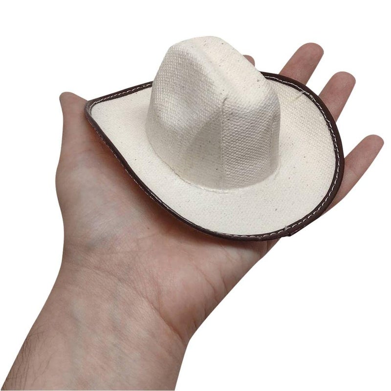 More Fiesta Mini Cowboy Rodeo Hats, 5 Inches Size - 12 Pack (Beige) - Image 2