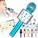 KIDWILL Wireless Bluetooth Karaoke Microphone for Kids 5in1 Portable Handheld Karaoke Mic Speaker Player Recorder with Adjustable Remix FM Radio for Kids Girls Boys Teens Birthday Blue - Image 3