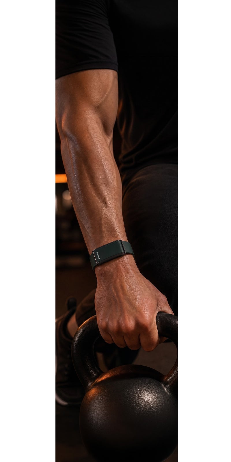 porodo Smart Band with Health & Fitness Tracker, Fitband with 30 Days Battery Life, Sleep & Activity Tracking, IP68 Water Resistance, Compatible with Android 8.0+ / iOS 12+ / Oplayer Smart Life - Image 3