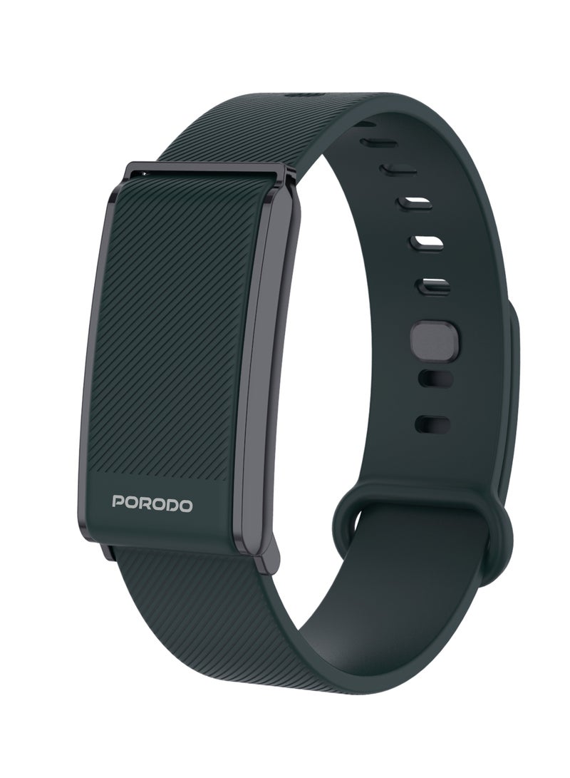 porodo Smart Band with Health & Fitness Tracker, Fitband with 30 Days Battery Life, Sleep & Activity Tracking, IP68 Water Resistance, Compatible with Android 8.0+ / iOS 12+ / Oplayer Smart Life - Image 1