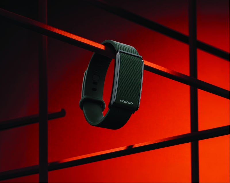 porodo Smart Band with Health & Fitness Tracker, Fitband with 30 Days Battery Life, Sleep & Activity Tracking, IP68 Water Resistance, Compatible with Android 8.0+ / iOS 12+ / Oplayer Smart Life - Image 2