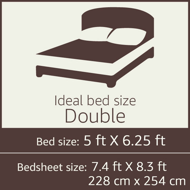 SDC Dreams HomeShop 100 Pure Cotton Rajasthani Tradition Queen Size Double Bedsheets with 2 Pillow Covers Queen Size Jaipuri Bedspreads - Image 4