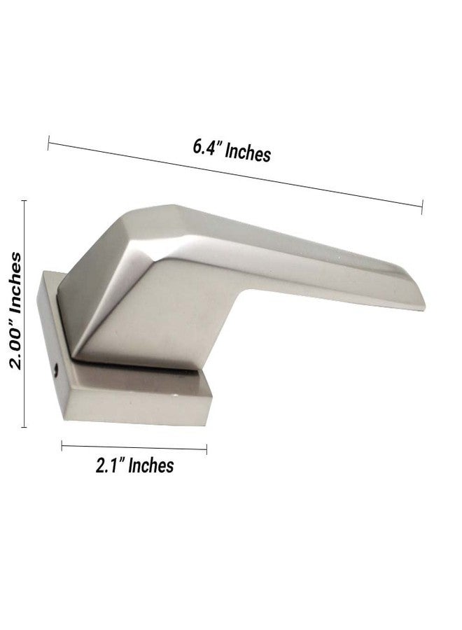 Volo Luxury Series Mortise Door Lock | Bedroom Door Lock with Brass Cylinder and Brass Lock Body with Brass Keys for Home/Hotels/Office. (Model no 2162) (Bathroom Latch, Satin Silver) - Image 3
