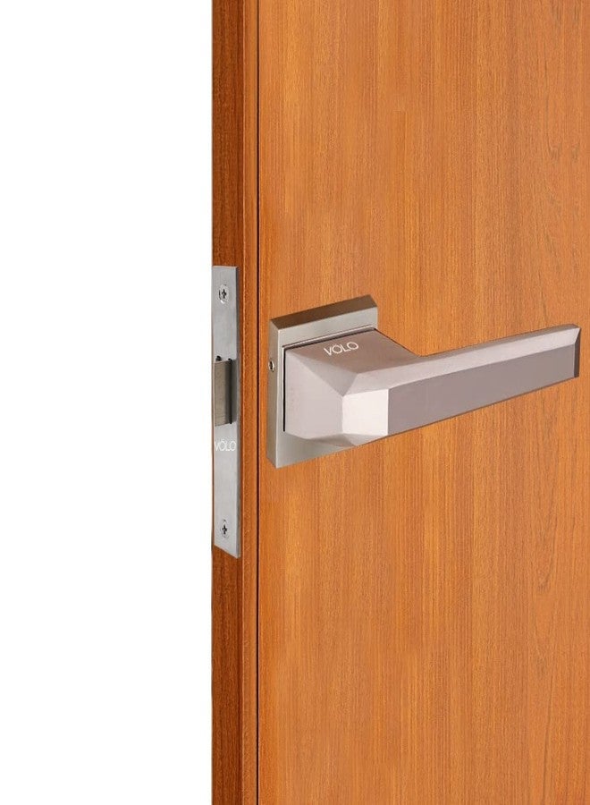 Volo Luxury Series Mortise Door Lock | Bedroom Door Lock with Brass Cylinder and Brass Lock Body with Brass Keys for Home/Hotels/Office. (Model no 2162) (Bathroom Latch, Satin Silver) - Image 5