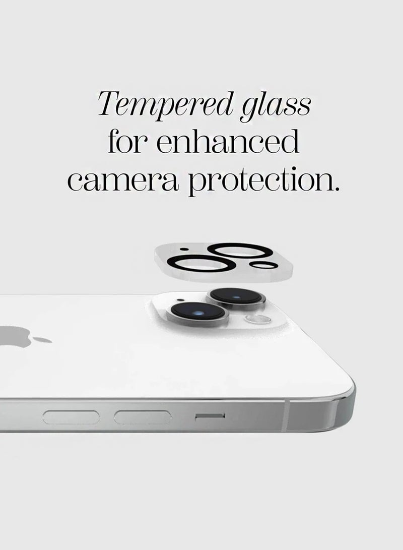 Wtech Apple iPhone 15 Plus 5G 2023 3 in 1 Protection Pack Ultra Clear Shockproof Magsafe Case, 9H Glass Screen Protector and Camera Lens Protector 360 Protection, Easy Installation - Clear/Black - Image 2