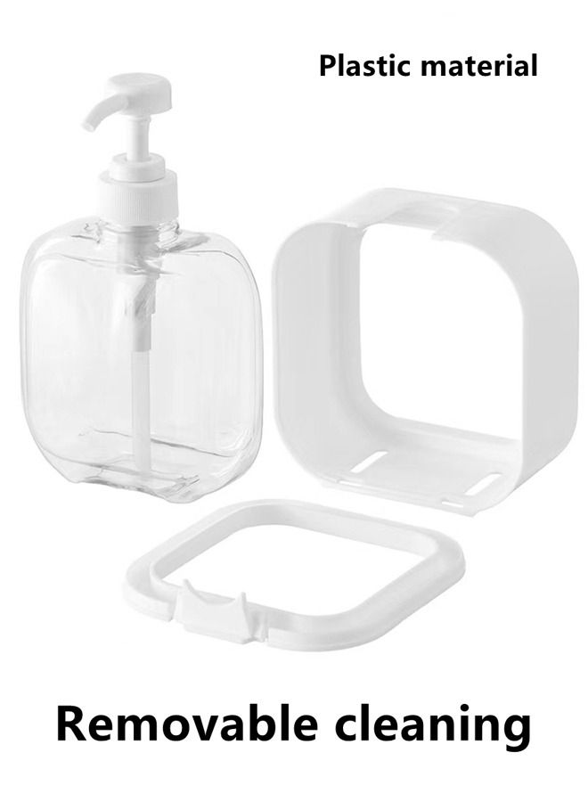 Kutis موزع لوشن الصابون الشفاف البسيط من قطعة واحدة باللون الأبيض 12.5 × 6 × 19 سم  - Image 5