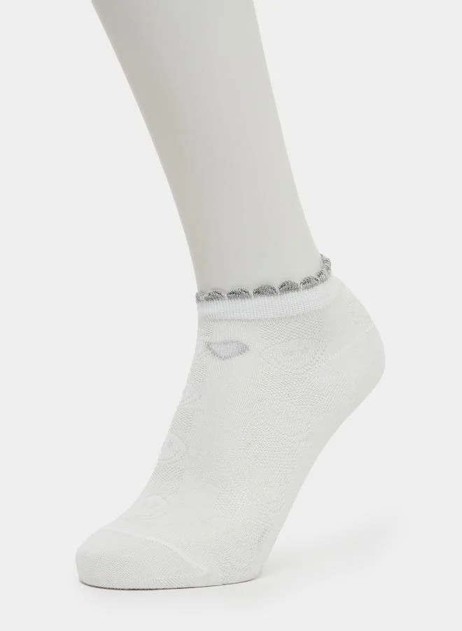 Styli Styli Pack of 5 - Girls Assorted Ribbed Socks