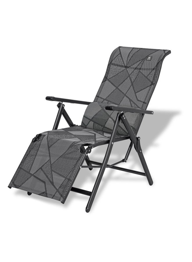 AL SANIDI Fodable Trips Chair, Trips Chair, Gray, Size180*65*108Cm  - Image 1