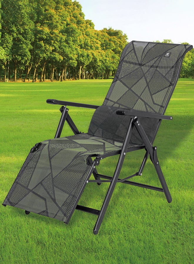 AL SANIDI Fodable Trips Chair, Trips Chair, Gray, Size180*65*108Cm  - Image 2
