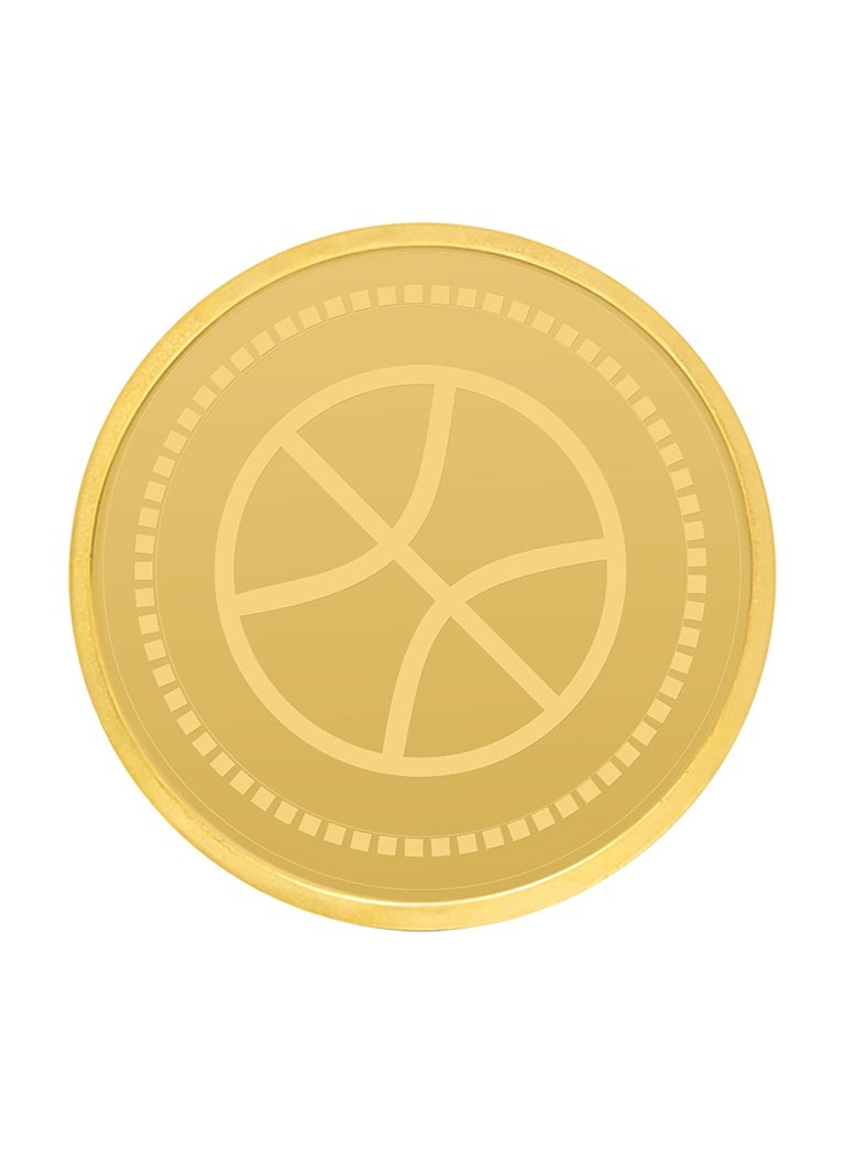 RG REFINERY Rafmoh Bullion 1 Gram 24K 999.9 Purity Gold Coin with Ball Design - Image 2