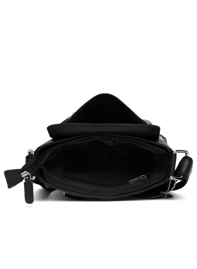 Wildhorn حقيبة سلاينغ جلدية أصلية للرجال من وايلد هورن | متينة، محمولة وأنيقة | إغلاق بسحاب | جيب أمامي بسحاب | ضمان لمدة سنة واحدة - Image 4