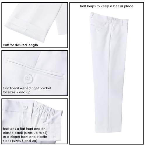Spring Notion Baby Boys' Classic Fit Formal White Dress Suit Set 24M (X-Large) - Image 5