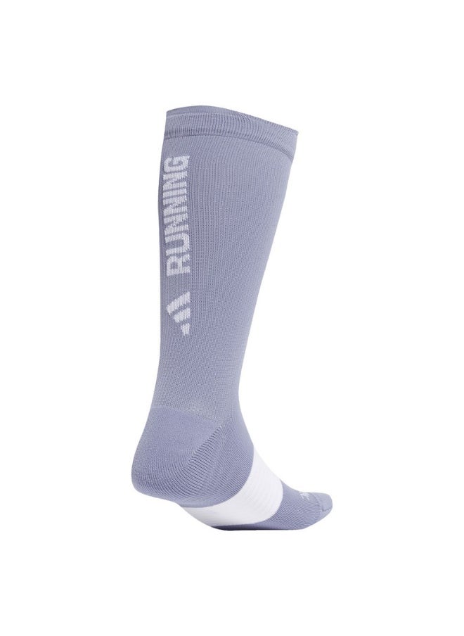 adidas RUNxGRAFIC Sock Purple Running SOCKS for Unisex - XS