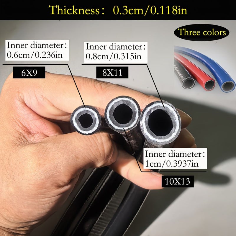 3 Glue 2 Wire High Pressure Pipe 8x11 2m Black Industrial Grade Wear Resistant - Image 2